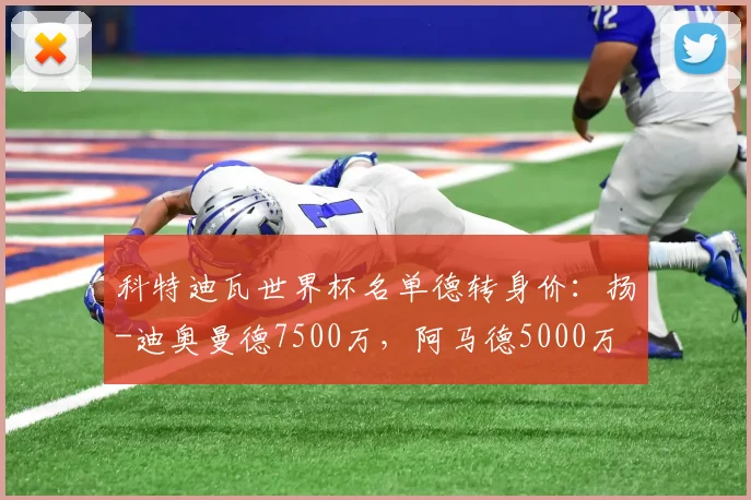 科特迪瓦世界杯名单德转身价：扬-迪奥曼德7500万，阿马德5000万