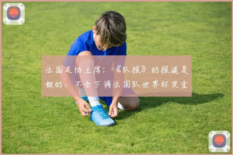 法国足协主席：《队报》的报道是假的，不会下调法国队世界杯奖金